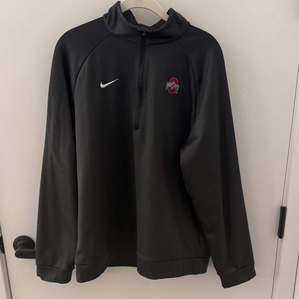 Nike Black Quarter-Zip Sweatshirt with Logo